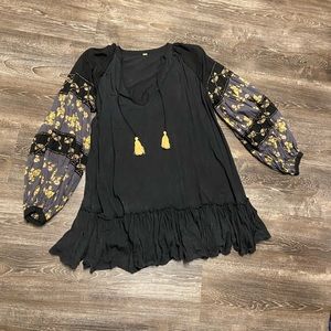 Free People Tunic Black